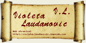 Violeta Laudanović vizit kartica